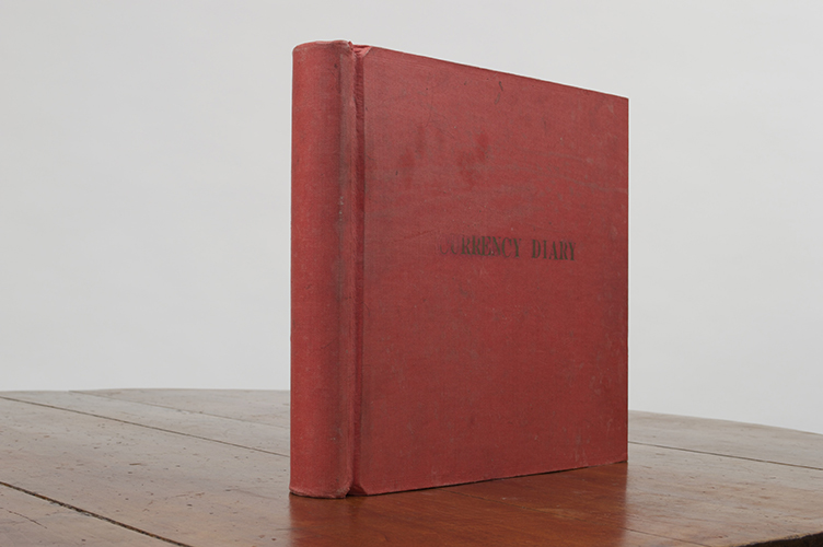 Currency Diary Book - Garden Court Antiques