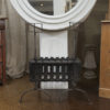 Garden Court Antiques - Iron Firedogs with Log Basket; English circa 1880