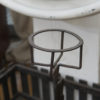 Garden Court Antiques - Iron Firedogs with Log Basket; English circa 1880