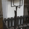Garden Court Antiques - Iron Firedogs with Log Basket; English circa 1880