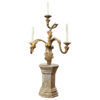 Carved Giltwood Candelabra on Later Faux Marble Base. French circa 1800