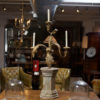 Carved Giltwood Candelabra on Later Faux Marble Base. French circa 1800