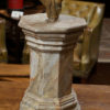 Carved Giltwood Candelabra on Later Faux Marble Base. French circa 1800