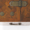 Garden Court Antiques, San Francisco Parquetry Box with Bronze Hinges, Handle and Lock, Circa 1800
