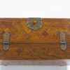 Garden Court Antiques, San Francisco Parquetry Box with Bronze Hinges, Handle and Lock, Circa 1800