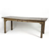 Garden Court Antiques, San Francisco -Large English Fruitwood Farm Table With Single Side Drawer, Circa 1860