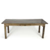 Garden Court Antiques, San Francisco -Large English Fruitwood Farm Table With Single Side Drawer, Circa 1860
