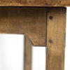 Garden Court Antiques, San Francisco -Large English Fruitwood Farm Table With Single Side Drawer, Circa 1860