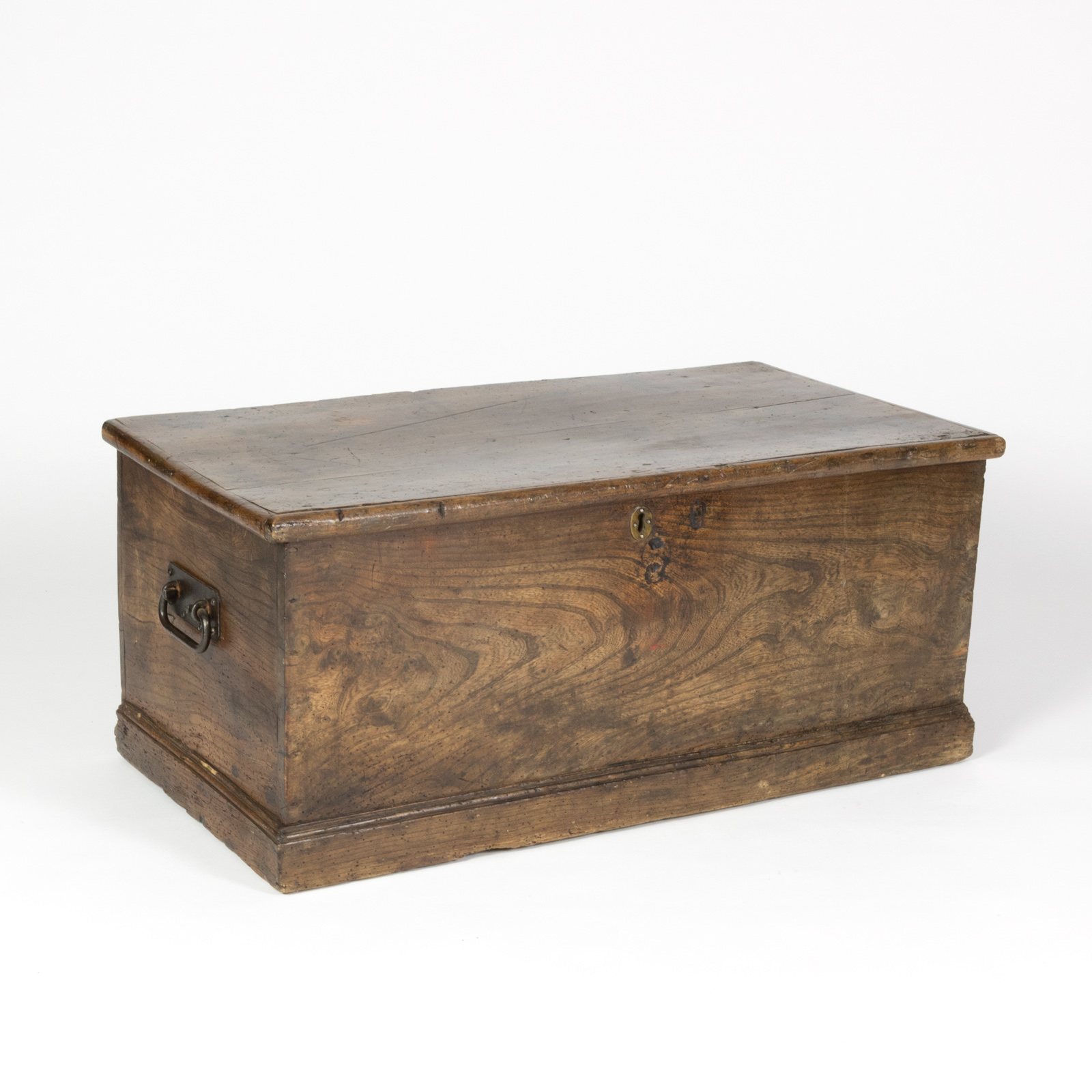 Rustic Wooden Trunk Blanket Chest English 1800 S 415 355 1690