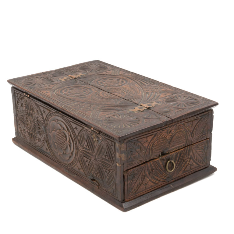 17th Century Intricately Carved Box (415) 355-1690