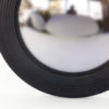 Black Painted Round Fluted Mirror Frame With Convex Mirror, English 20th Century.