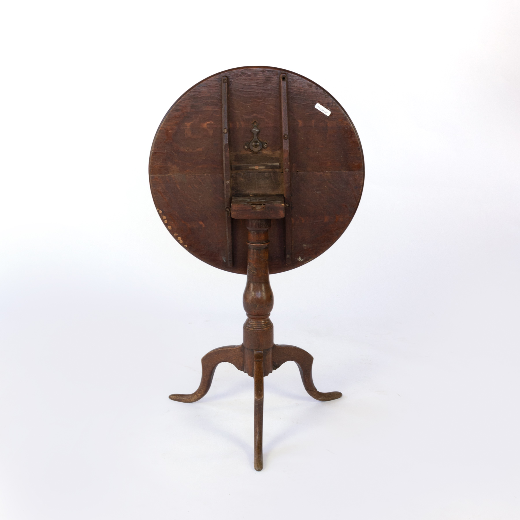 18th Century English Oak Tilt Top Tripod Table 415 355 1690