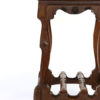 Arts And Crafts Period Square Stool Upholstered In Tufted Dark Leather, English, Circa 1880.