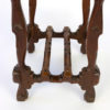 Arts And Crafts Period Square Stool Upholstered In Tufted Dark Leather, English, Circa 1880.