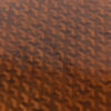 concave hexagonal parquetry inlay pattern employing three contrasting woods (satinwood, mahogany and walnut) resulting in 3D effect