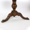 Italian Walnut Round Pedestal Base Center Table With A Concave Hexagonal Parquetry Inlay, Circa 1860
