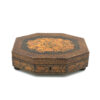 Penwork Games Box Decorated With Assorted Playing Cards On The Lid, English Circa 1840-50