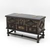 Portuguese Solid Rosewood Box With Drawer In The Form Of A Gothic Sideboard, Circa 1810.