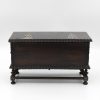 Rear view of Portuguese Solid Rosewood Box With Drawer In The Form Of A Gothic Sideboard, Circa 1810.