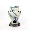 A Continental Faience Portable Stove And Cover, Late 18th/19th Century