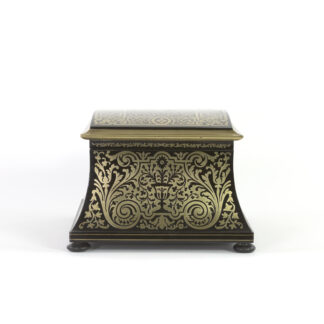 Opulent Ebony And Brass Boulle Marquetry Stationery Box, George IV ...