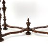 X-Stretcher Base of an Elegant 19th Century French Baroque Style Fruitwood Writing Table, Circa 1880.