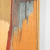 Mid Modern Abstract Painting, Oil-On-Board In Simple Maple Frame, American 1970’s.