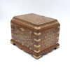Extraordinary Pair Of Anglo-Indian Brass Inlaid Hardwood Boxes, made For An English Market India, Circa 1890.