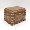 Extraordinary Pair Of Anglo-Indian Brass Inlaid Hardwood Boxes, made For An English Market India, Circa 1890.