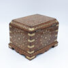 Extraordinary Pair Of Anglo-Indian Brass Inlaid Hardwood Boxes, made For An English Market India, Circa 1890.