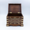 Extraordinary Pair Of Anglo-Indian Brass Inlaid Hardwood Boxes, made For An English Market India, Circa 1890.