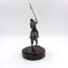 Patinated Bronze Model Of A Polo Player On Horseback, American 20th Century.