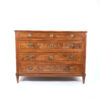 Handsome Italian Walnut Neoclassical Four Drawer Commode, Circa 1780.