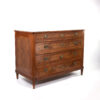 Handsome Italian Walnut Neoclassical Four Drawer Commode, Circa 1780.