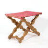 n Italian Elaborately Carved Giltwood X-Frame Stool, Circa 1780.