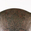 French Baroque Style Walnut Fauteuil Upholstered In Embossed Leather, Circa 1800
