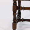 French Baroque Style Walnut Fauteuil Upholstered In Embossed Leather, Circa 1800