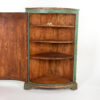 Painted Italian Bowfront Corner Cupboard, Circa 1780.