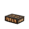 Anglo Indian Ebony and porcupine quill box with sliding top, Circa 1880 Box A