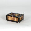Anglo Indian Ebony and porcupine quill box with sliding top, Circa 1880 Box B