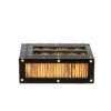 Anglo Indian Ebony and porcupine quill box with sliding top, Circa 1880. Box C