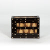 Anglo Indian Ebony and porcupine quill box with sliding top, Circa 1880. Box C