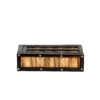 Anglo Indian Ebony and porcupine quill box with sliding top, Circa 1880. Box D