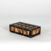 Anglo Indian Ebony and porcupine quill box with sliding top, Circa 1880. Box D