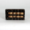 Anglo Indian Ebony and porcupine quill box with sliding top, Circa 1880. Box D