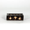Anglo Indian Ebony and porcupine quill box with sliding top, Circa 1880. Box E