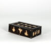 Anglo Indian Ebony and porcupine quill box with sliding top, Circa 1880. Box E