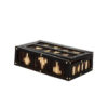 Anglo Indian Ebony and porcupine quill box with sliding top, Circa 1880. Box E