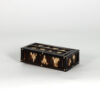 Anglo Indian Ebony and porcupine quill box with sliding top, Circa 1880. Box E