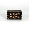 Anglo Indian Ebony and porcupine quill box with sliding top, Circa 1880. Box E